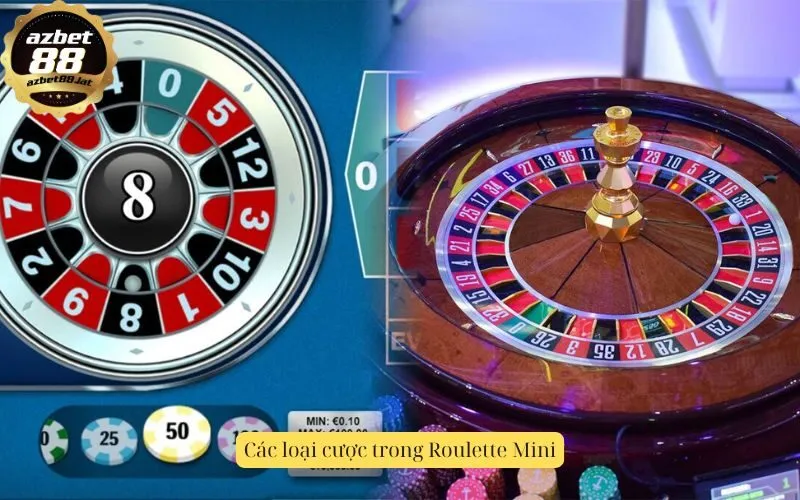 Các loại cược trong Roulette Mini